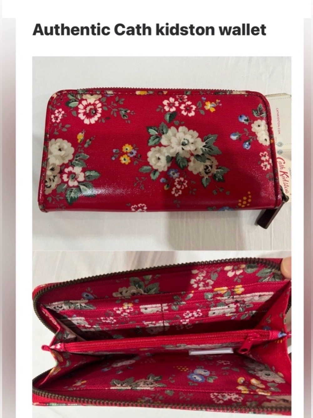 Cath Kidston Red Floral Women's Wallet